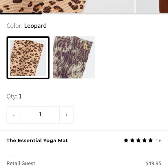 Fabletics - The Essential Yoga Mat: Leopard - Picture 2 of 5